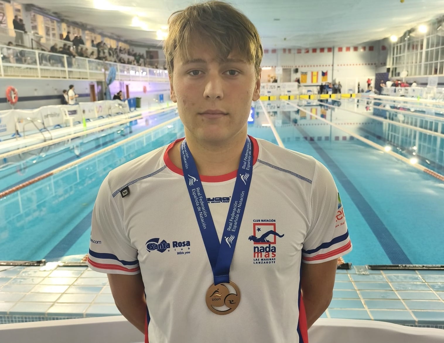 Herminio Fernández, bronce en el Campeonato de España de Natación de Larga Distancia.