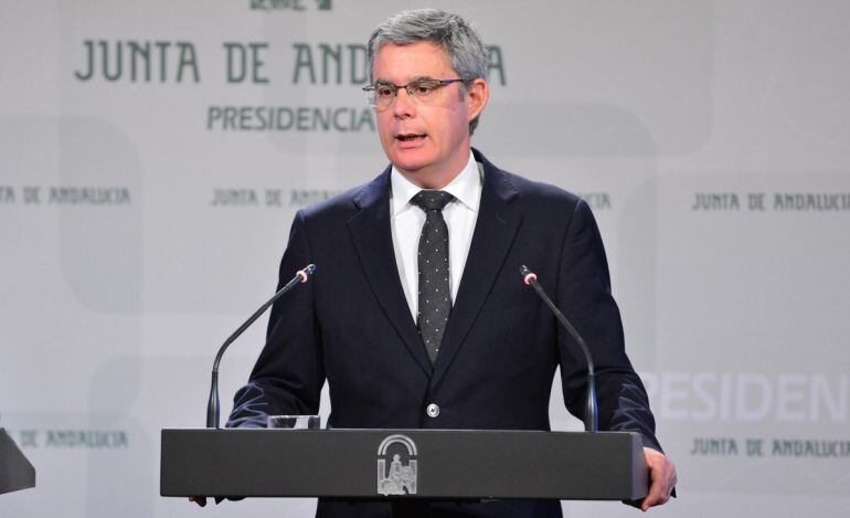 Juan Carlos Blanco en la rueda posterior al Consejo de Gobierno