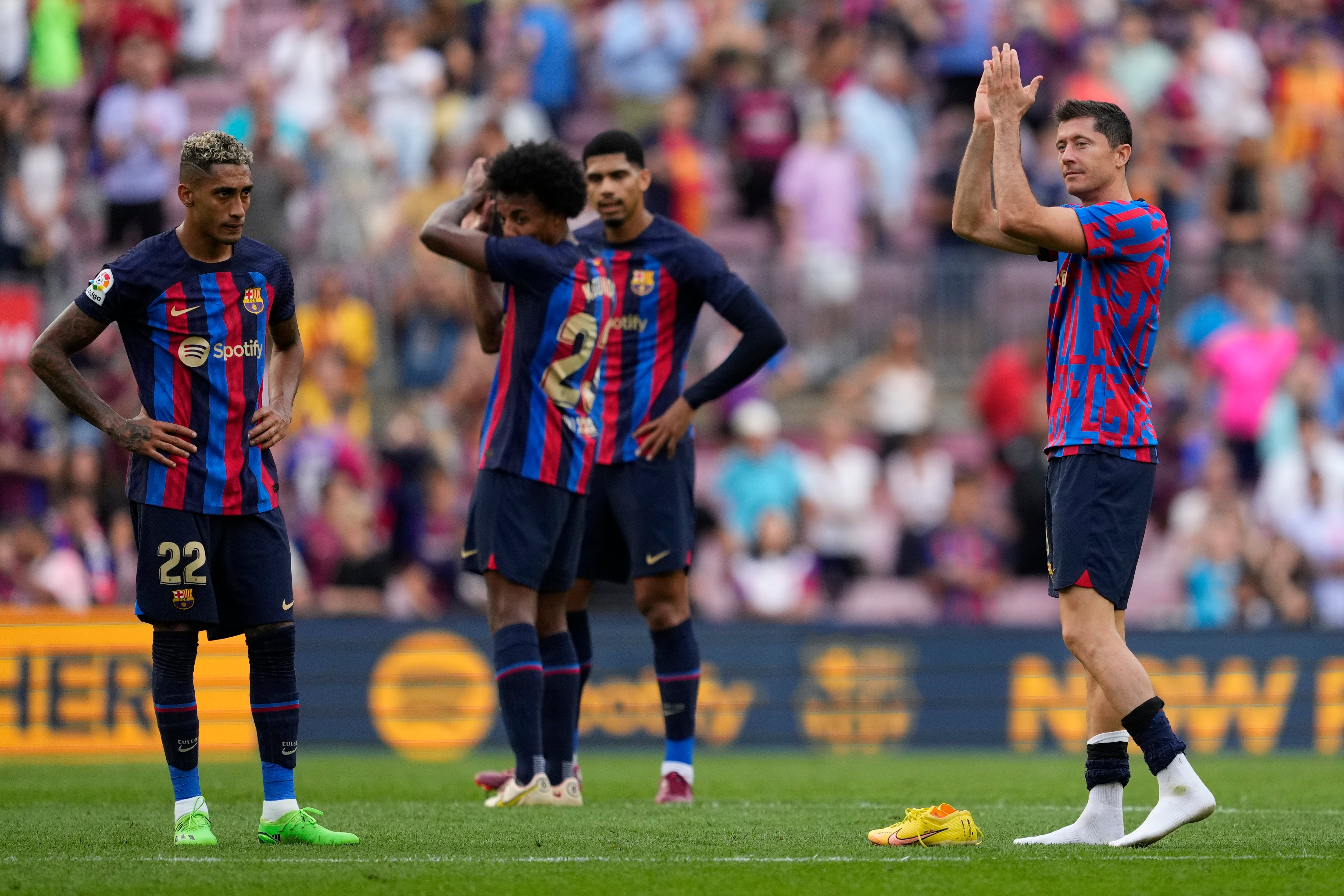 El Barcelona durante un partido de la Liga Santander EFE/ Alejandro García