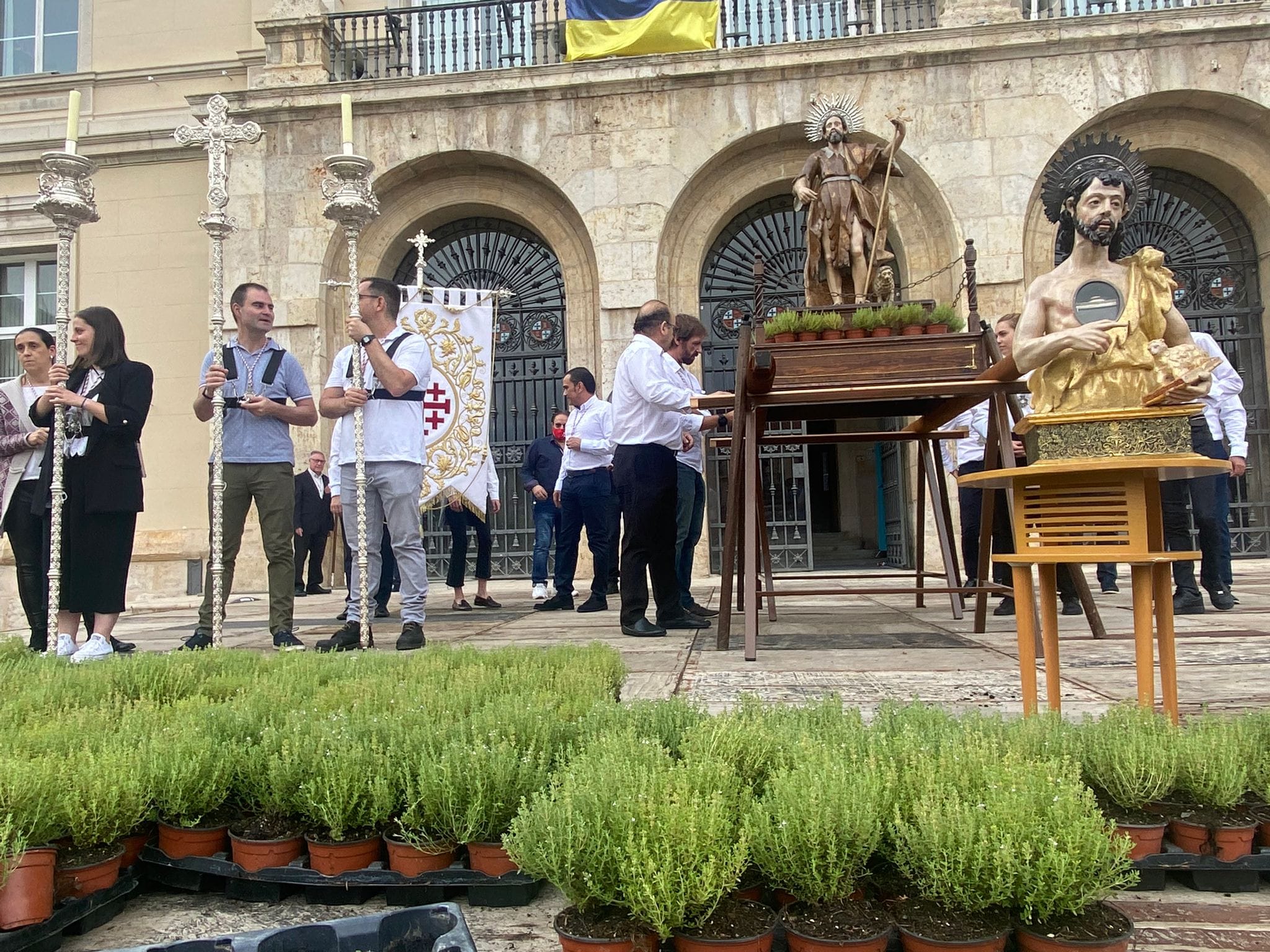 Imagen de archivo de la Cofradía del Santo Sepulcro celebrando la festividad de San Juan Bautista