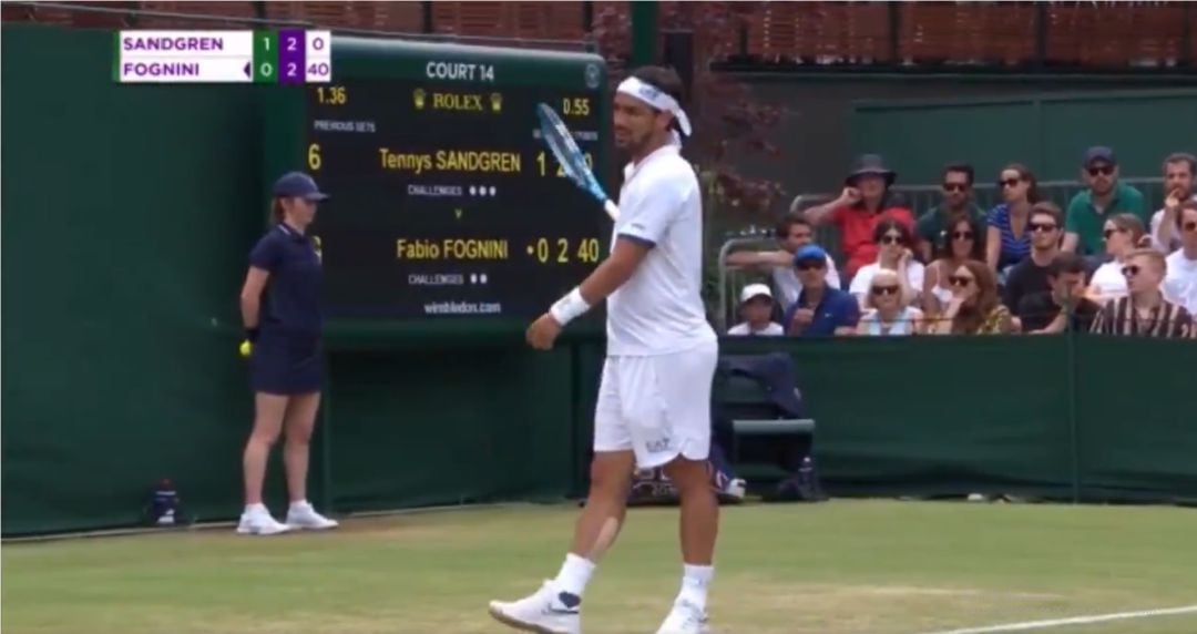 Fognini en Wimbledon