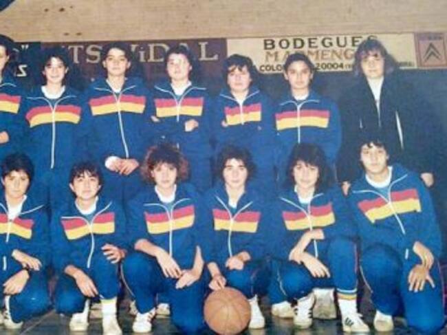 L'Elena Sans als inicis del bàsquet femení a Andorra.