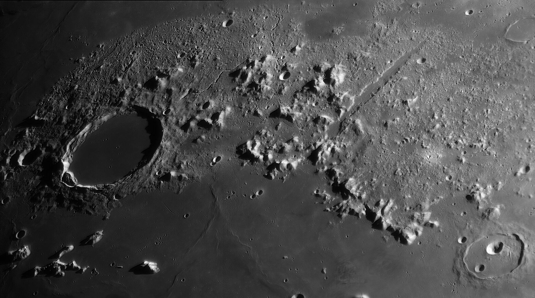 Imagen facilitada por el Observatorio de la luna