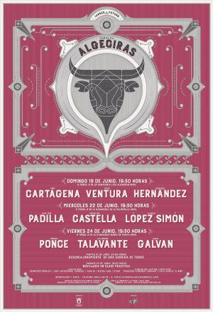 Cartel para la Feria Taurina de Algeciras.