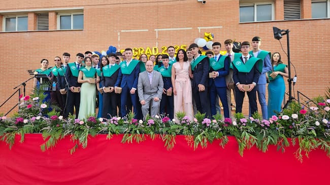 Foto de familia con el grupo de 4º ESO A