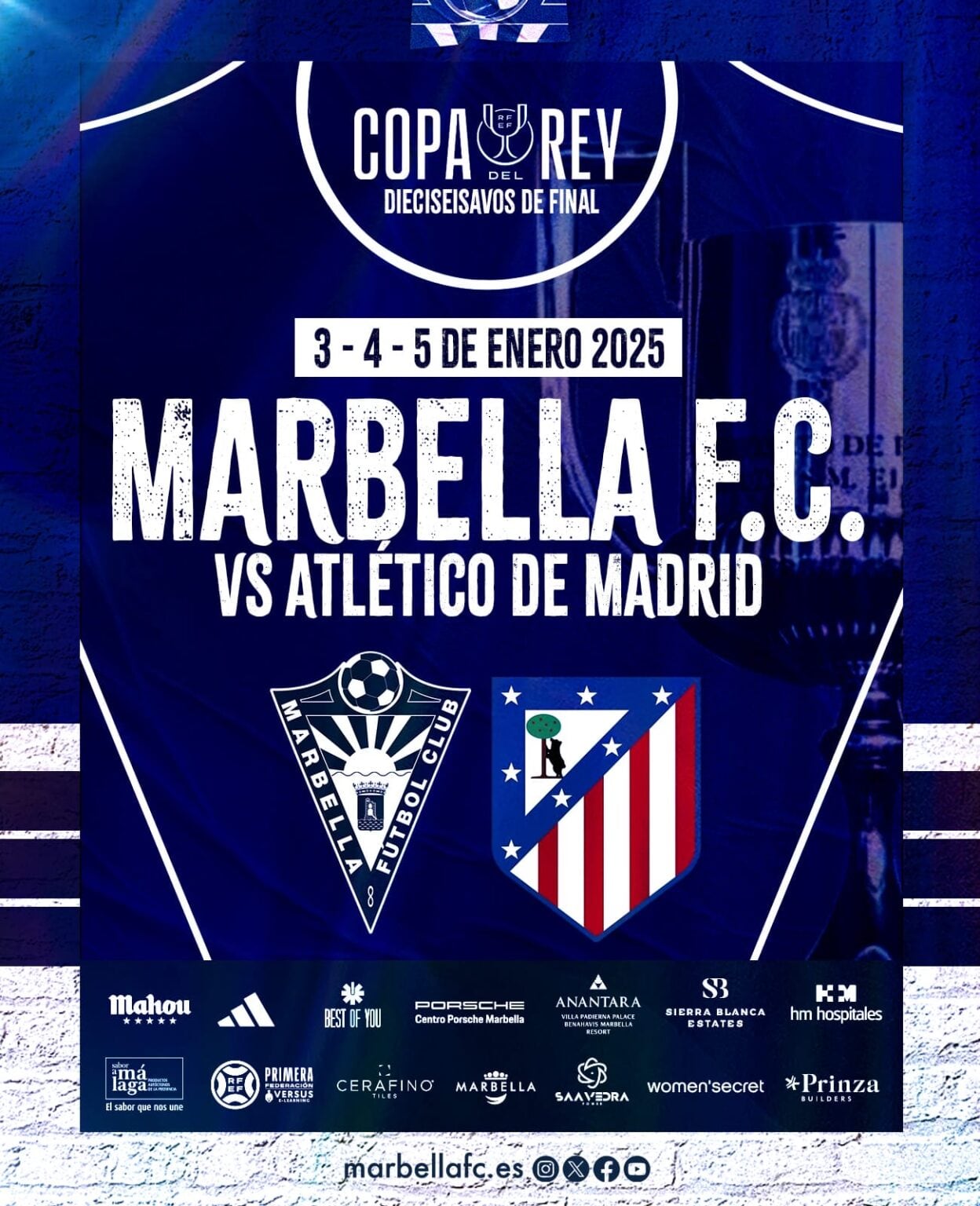 El Marbella se medirá en los dieciseisavos de final de la Copa del Rey al Atlético de Madrid