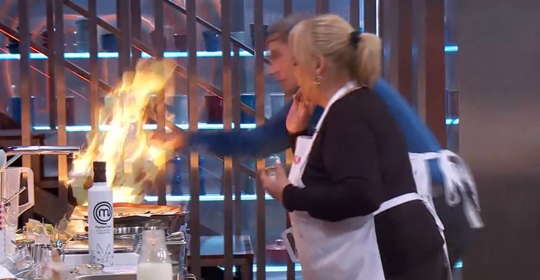 Mario Vaquerizo y Carmina Barrios en la final de Masterchef.