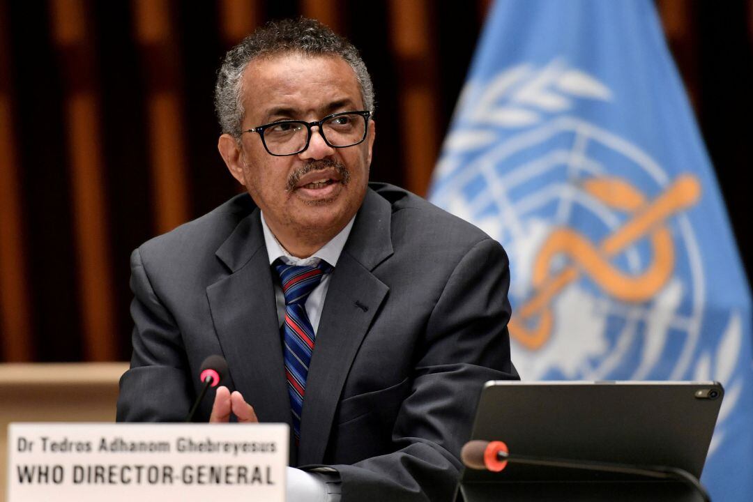 El director general de la OMS, Tedros Adhanom Ghebreyesus 