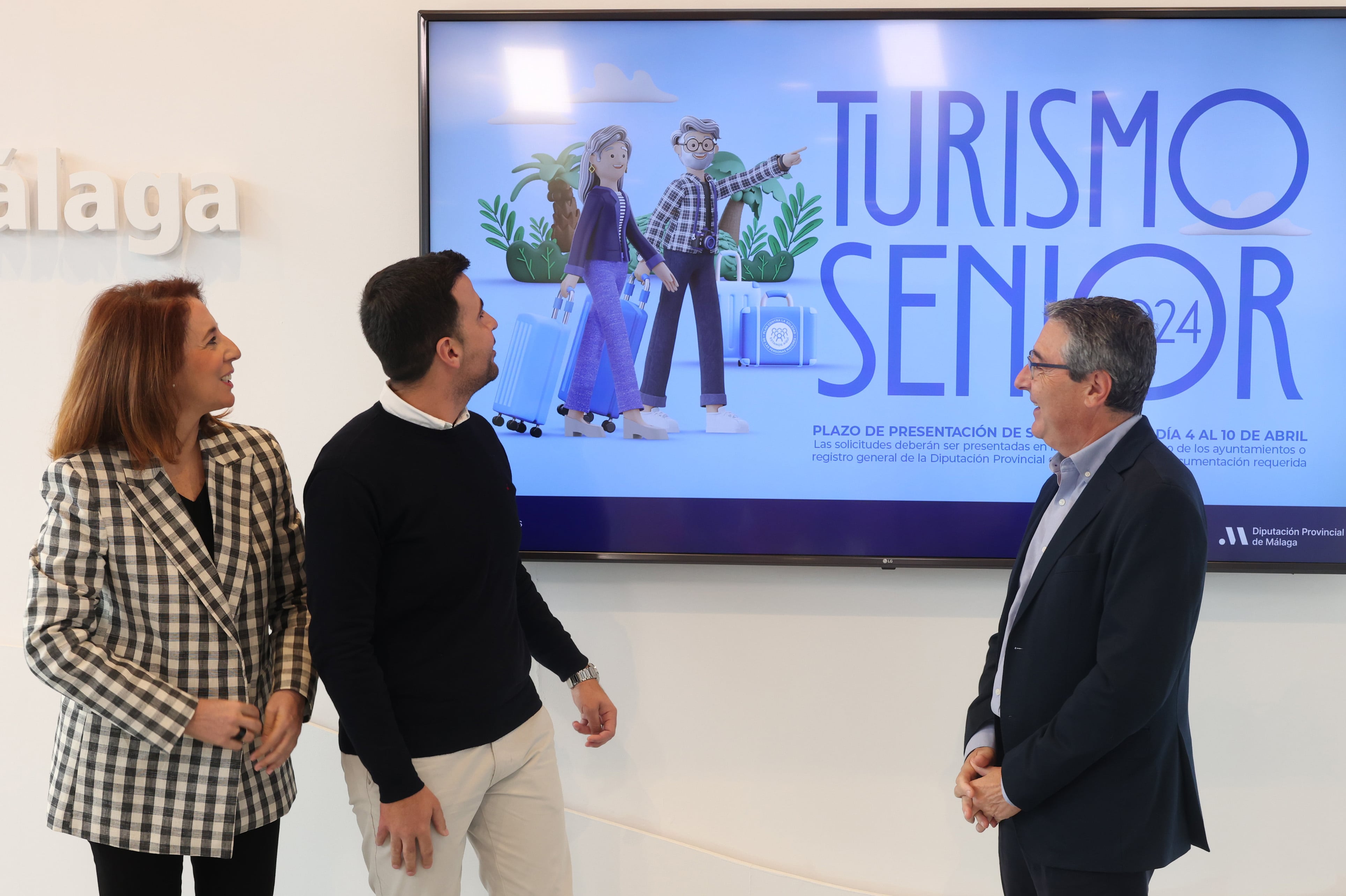 Rueda de prensa del Turismo Senior durante este martes en la Diputación de Málaga