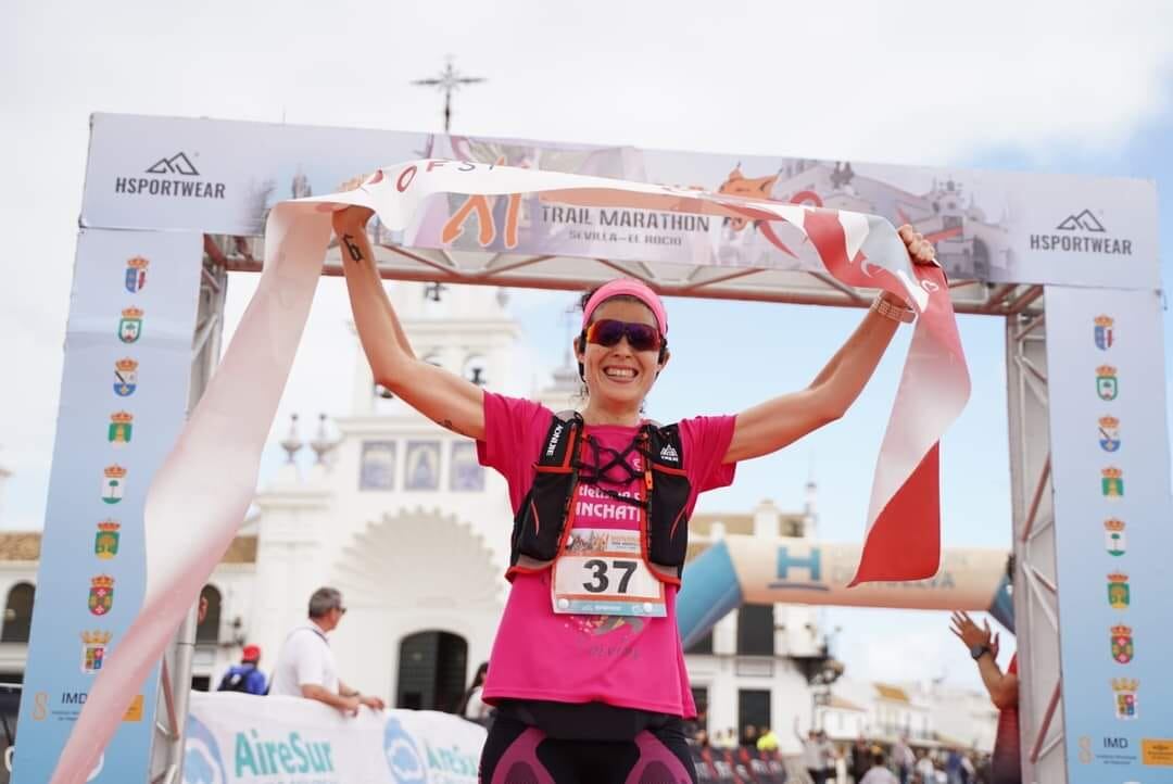 María Parra en el Doñana Trail Marathon