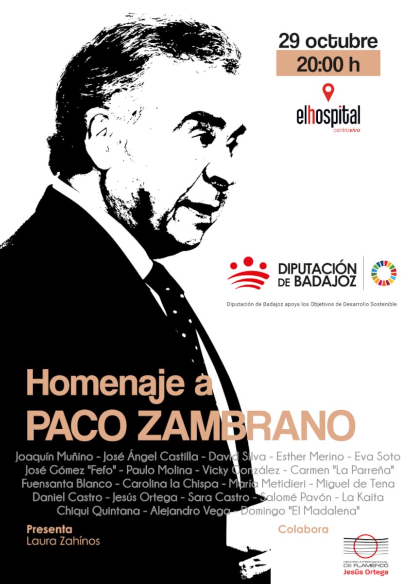 Acto en memoria de Paco Zambrano