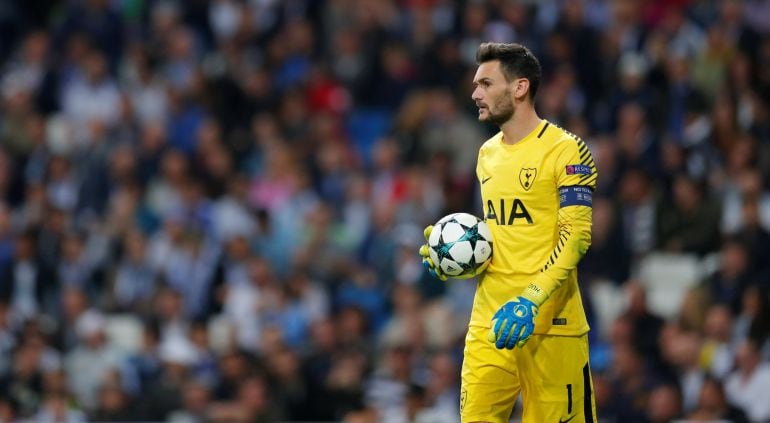 Hugo Lloris, portero del Tottenham en el partido contra el Real Madrid 