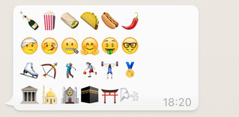 Nuevos emojis para el sistema iOS.