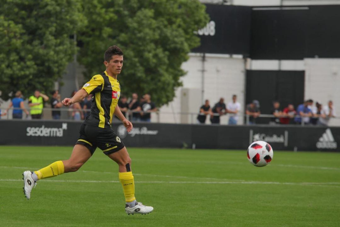 Juanjo Nieto, ante Valencia Mestalla