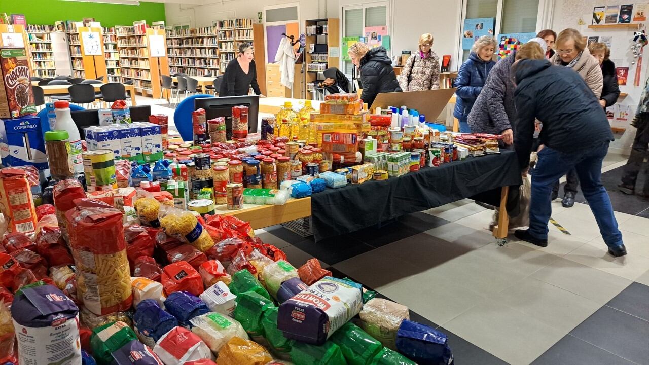 recogida de alimentos en Tamarite de Litera