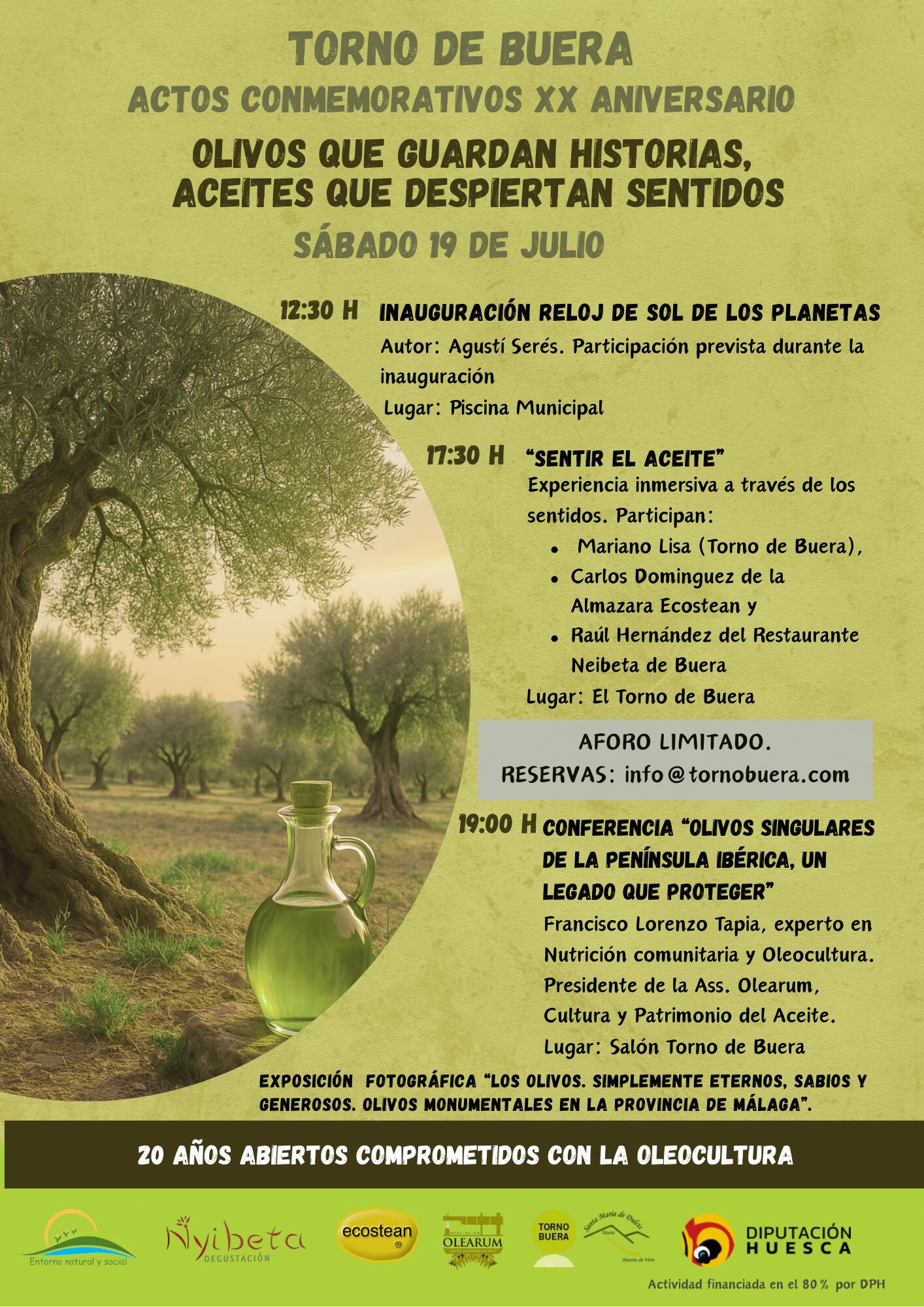 Cartel de la jornada que se celebrará en Buera