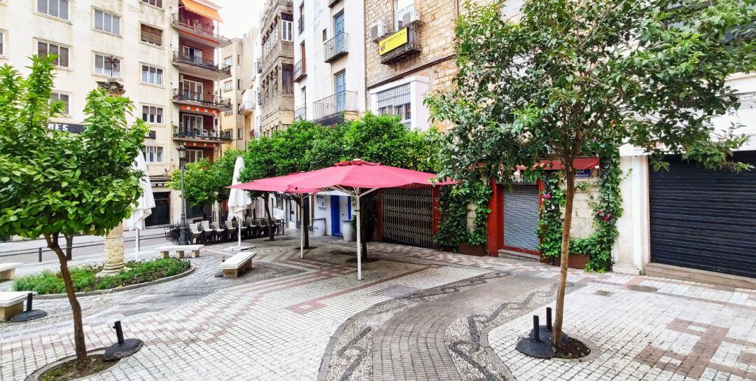 Plaza del Pósito, en Jaén capital.
