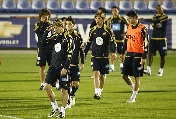 La Selección entrena en Villarreal de cara al amistoso ante Chile