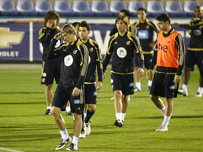 La Selección entrena en Villarreal de cara al amistoso ante Chile