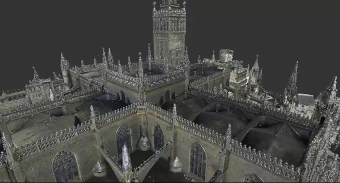 Imagen en 3D de la Catedral de Sevilla