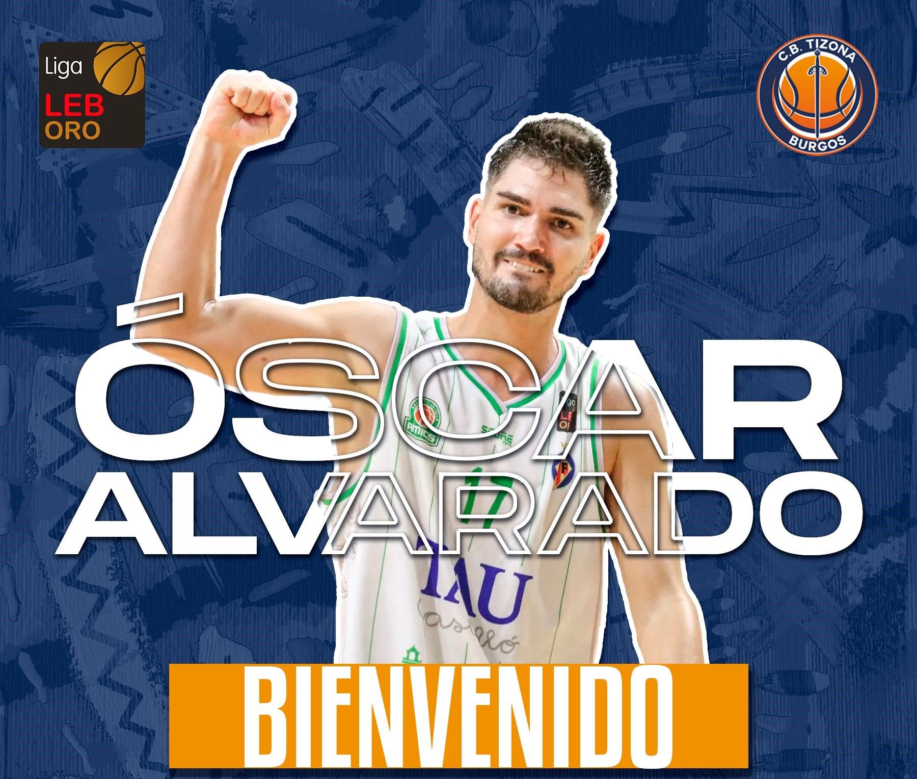 Creatividad del CB Tizona anunciando el fichaje de Óscar Alvarado.