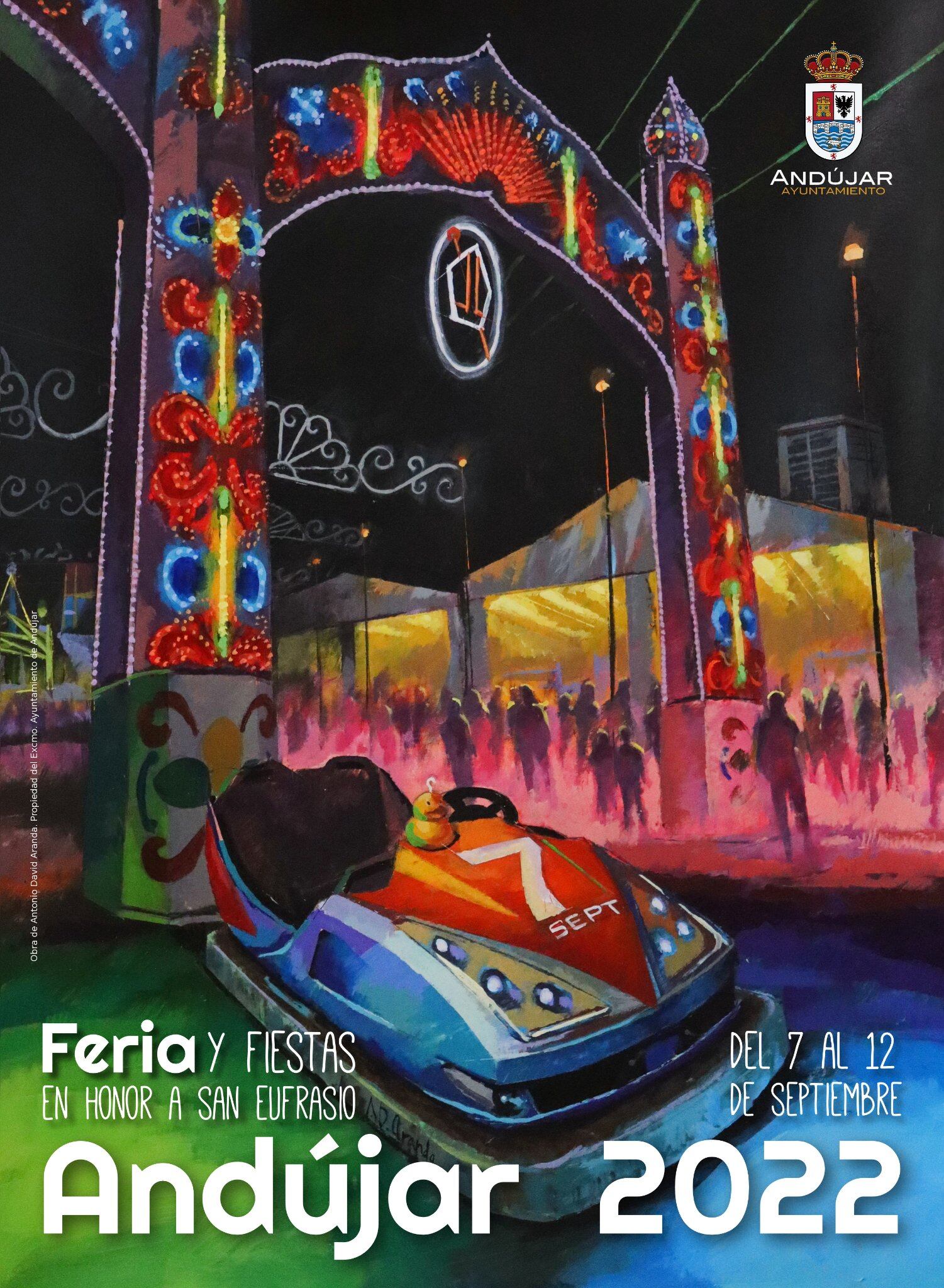 Cartel anunciador de la feria de Andújar en honor a San Eufrasio.