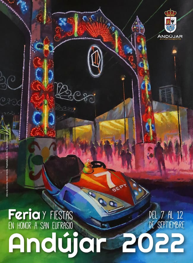 Cartel anunciador de la feria de Andújar en honor a San Eufrasio.