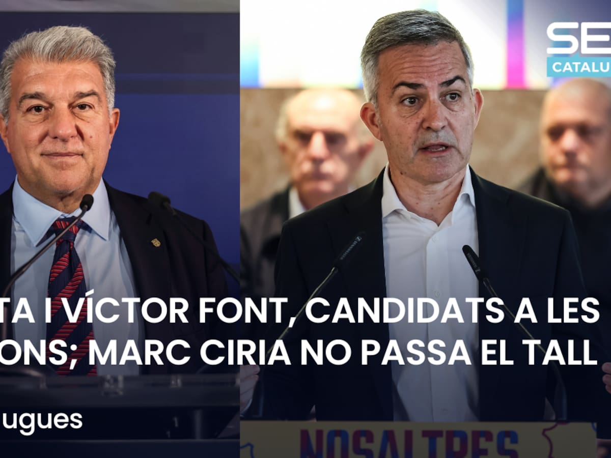 Què t'hi Jugues: Joan Laporta i Víctor Font, candidats a les eleccions del Barça; Ciria no