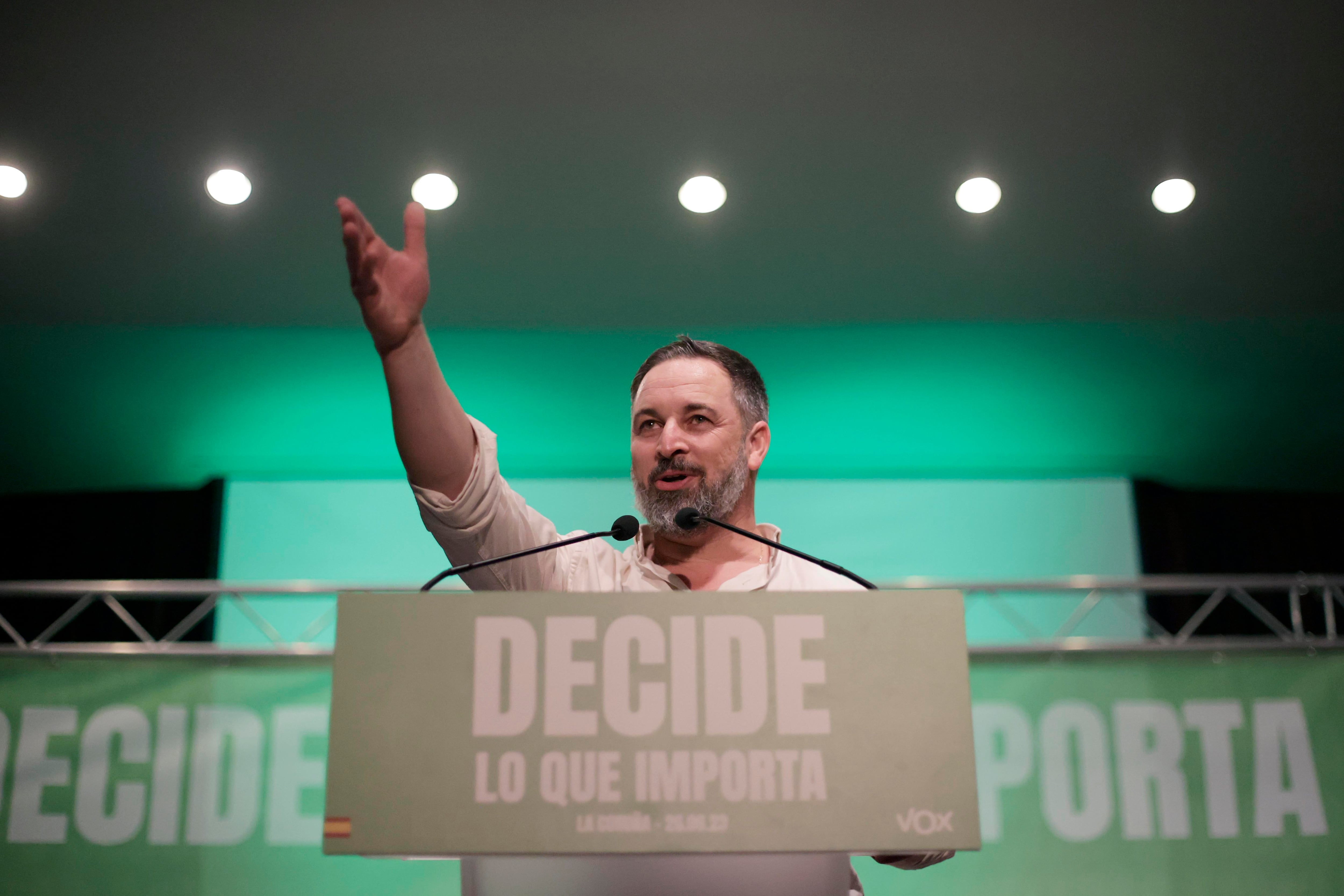 Imagen de archivo del presidente de Vox, Santiago Abascal