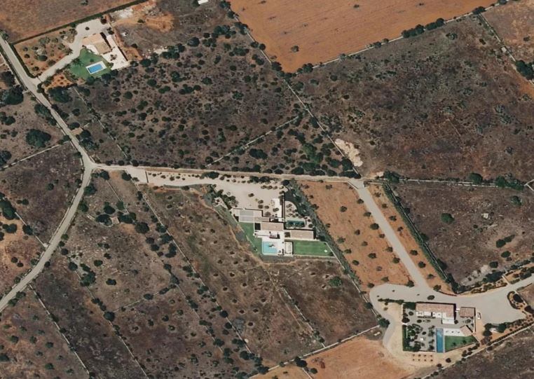 Imagen aérea de parcelas en Santanyí (GOB)