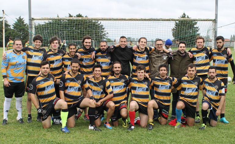 Equipo de Fútbol Gaélico do Auriense, quinto clasificado, na Copa Galicia