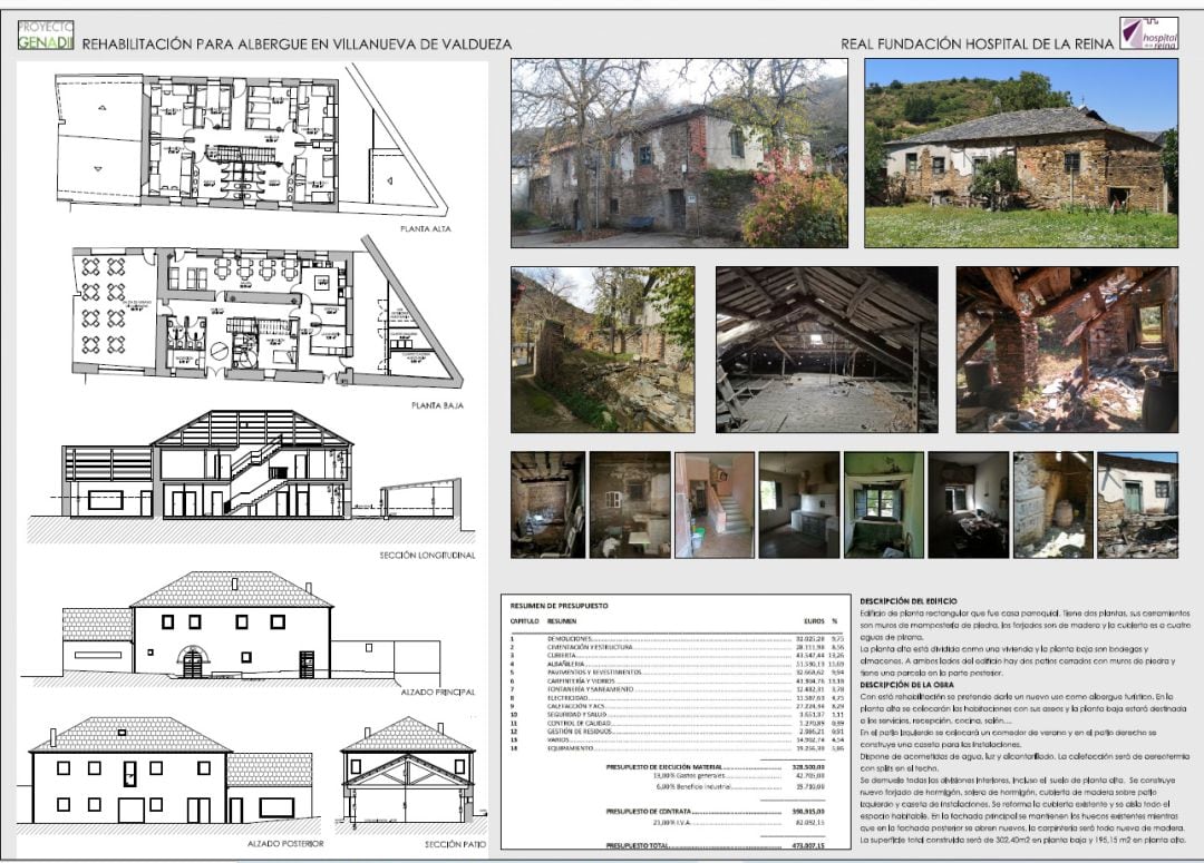 Proyecto de albergues Tebaida berciana