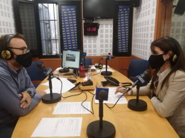 Marisa Vadillo con José Manuel León durante su intervención en el programa Hoy por Hoy Córdoba