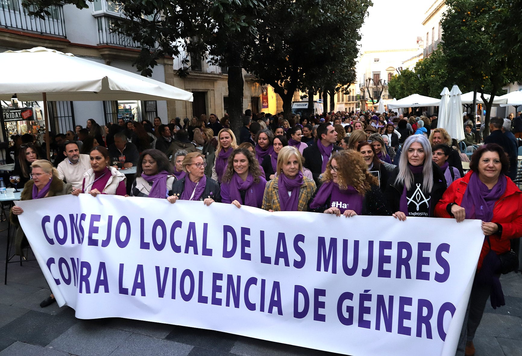 Manifestación en Jerez contra la violencia de gérnero