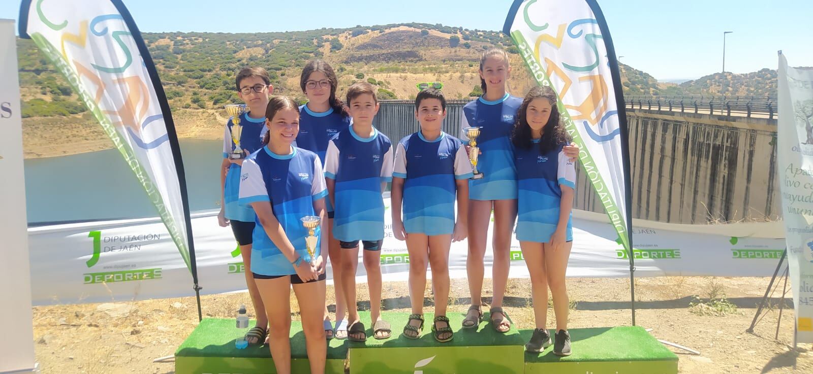 Buenos resultados para el Club Natación Andújar en el embalse de La Fernandina.