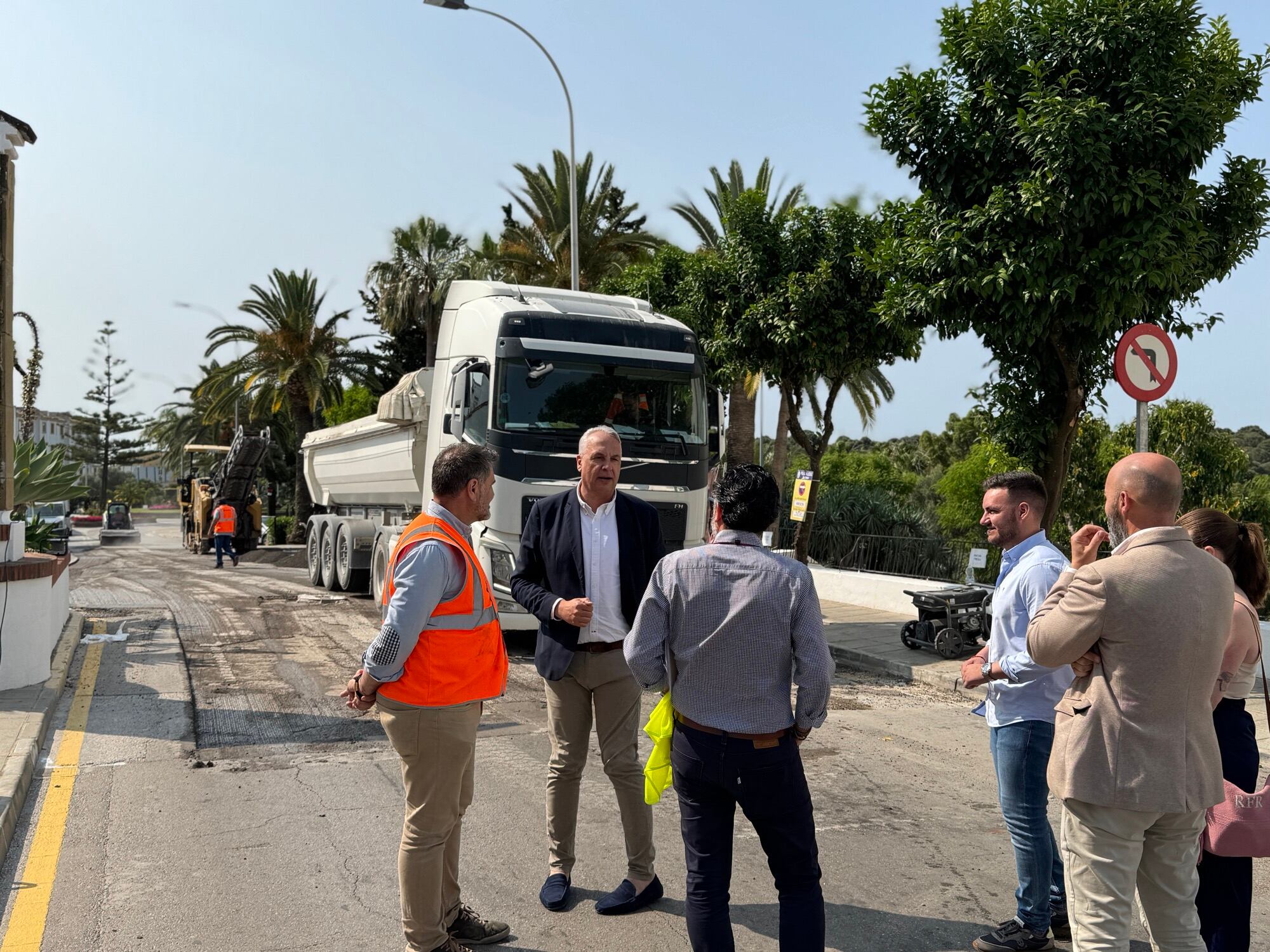 Un momento de la visita