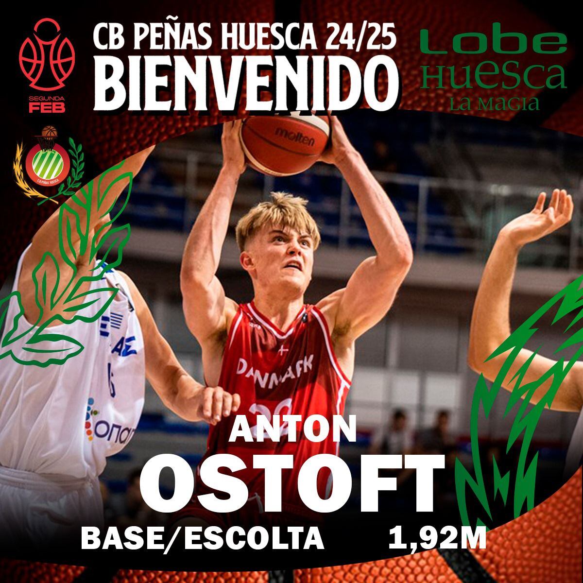 Anton Ostoft es el último fichaje del CB Peñas