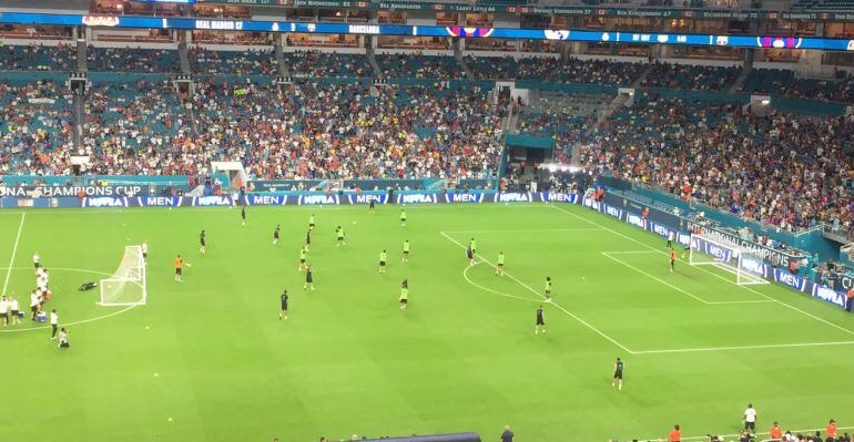 Imagen del entrenamiento del Real Madrid en Miami