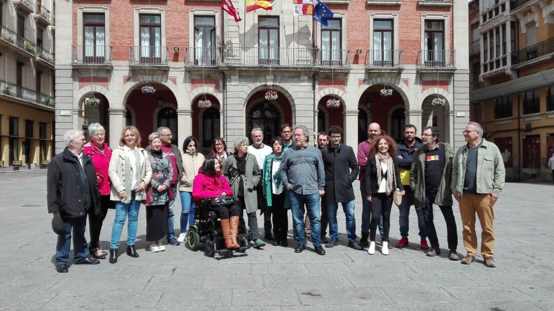 Integrantes de la candidatura de Izquierda Unida al Ayuntamiento de Zamora