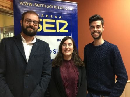 De izquierda a derecha, Quico Pérez-Crespo, Andrea Martín y Manuel Barahona son algunos de los estudiantes de la UC3M que participan en la edición de este año.