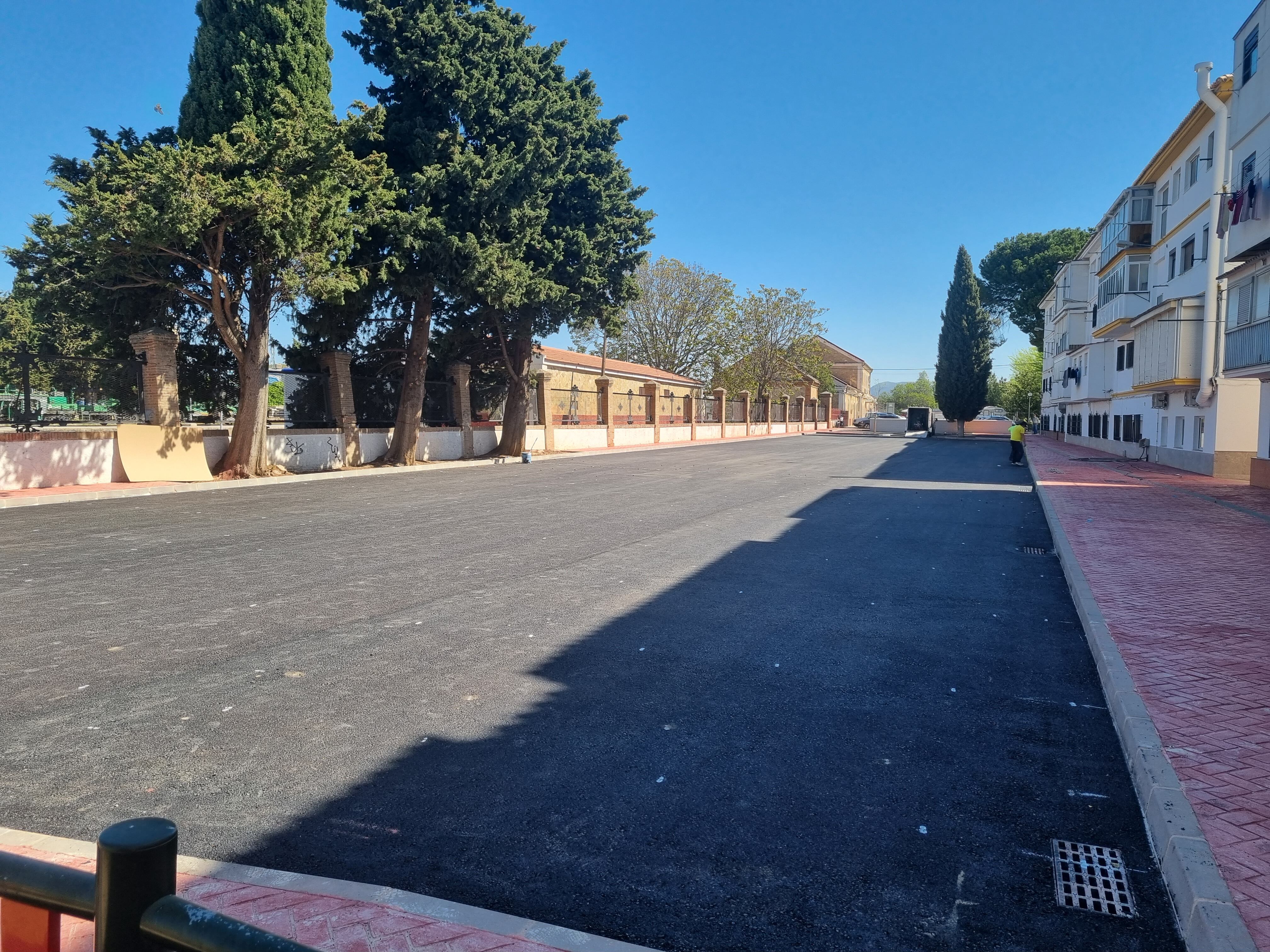 Imagen de la nueva zona de aparcamientos junto al parque del Nene