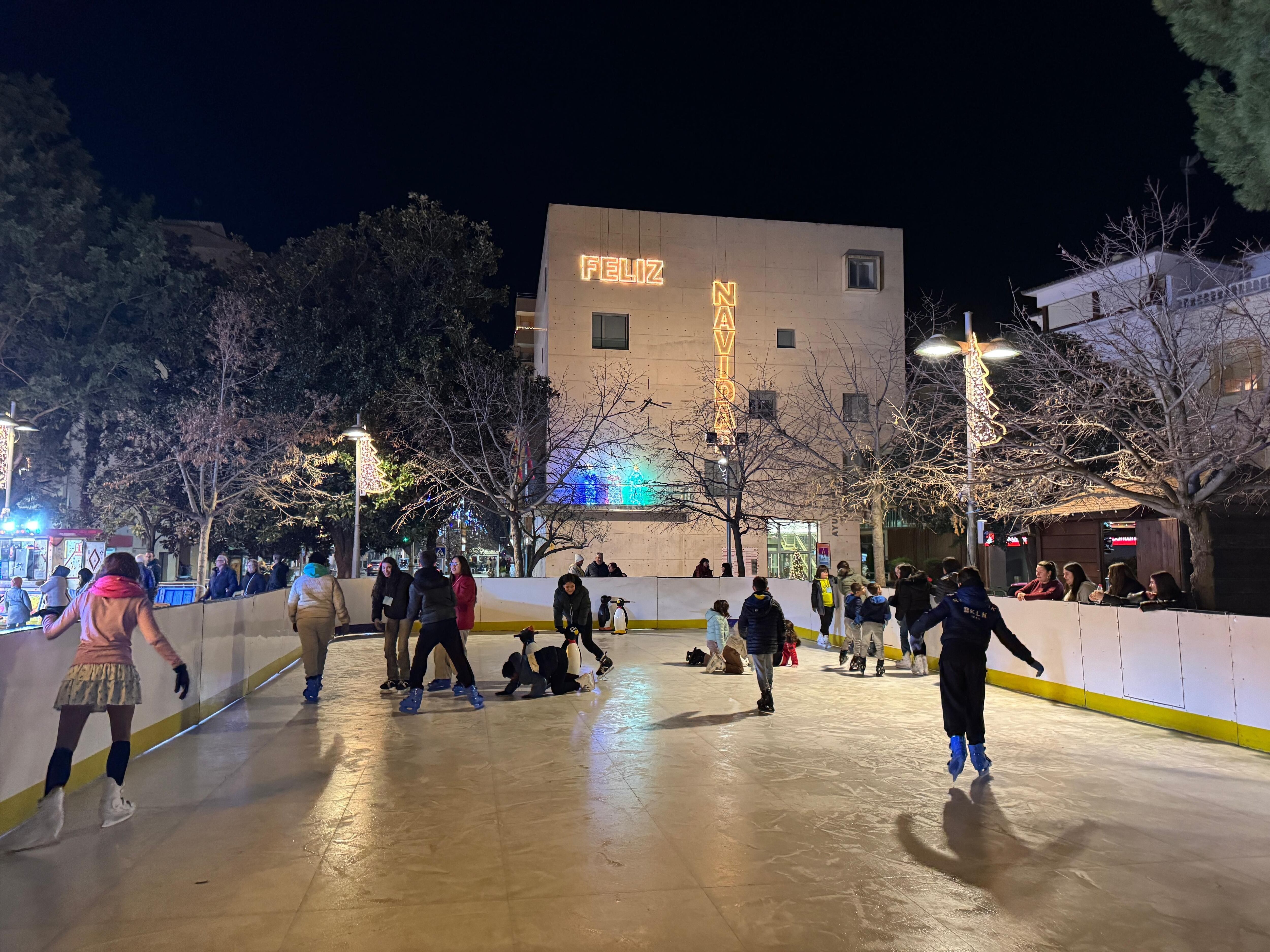 Pista de patinaje en Binéfar
