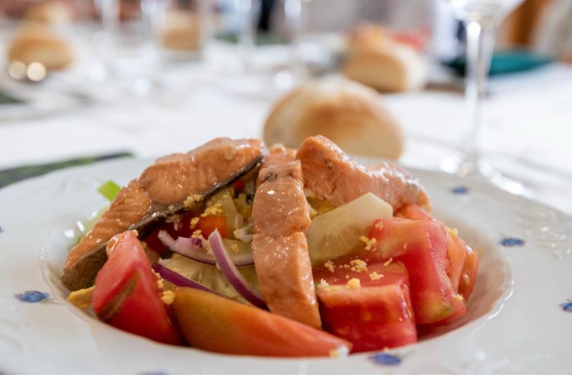 Uno de los platos del menú saludable de Castilla-La Mancha.