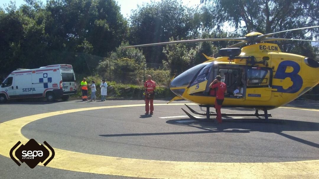 El herido, grave, ha sido trasladado al HUCA