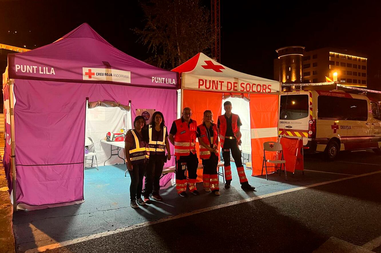 Una imatge del punt lila d'Encamp.