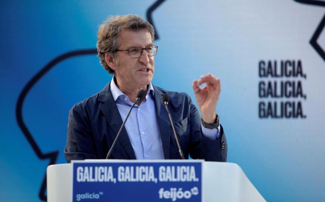 El presidente de la Xunta y candidato a la reelección, Alberto Núñez Feijóo, ha cerrado este viernes la campaña electoral con un mitin en A Coruña. 