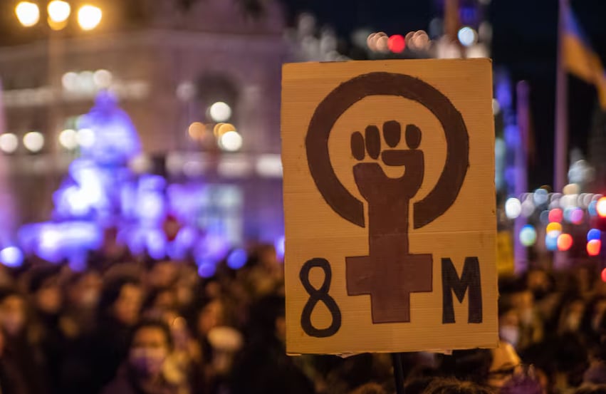 Imagen de archivo de una manifestación para conmemorar el 8M en España