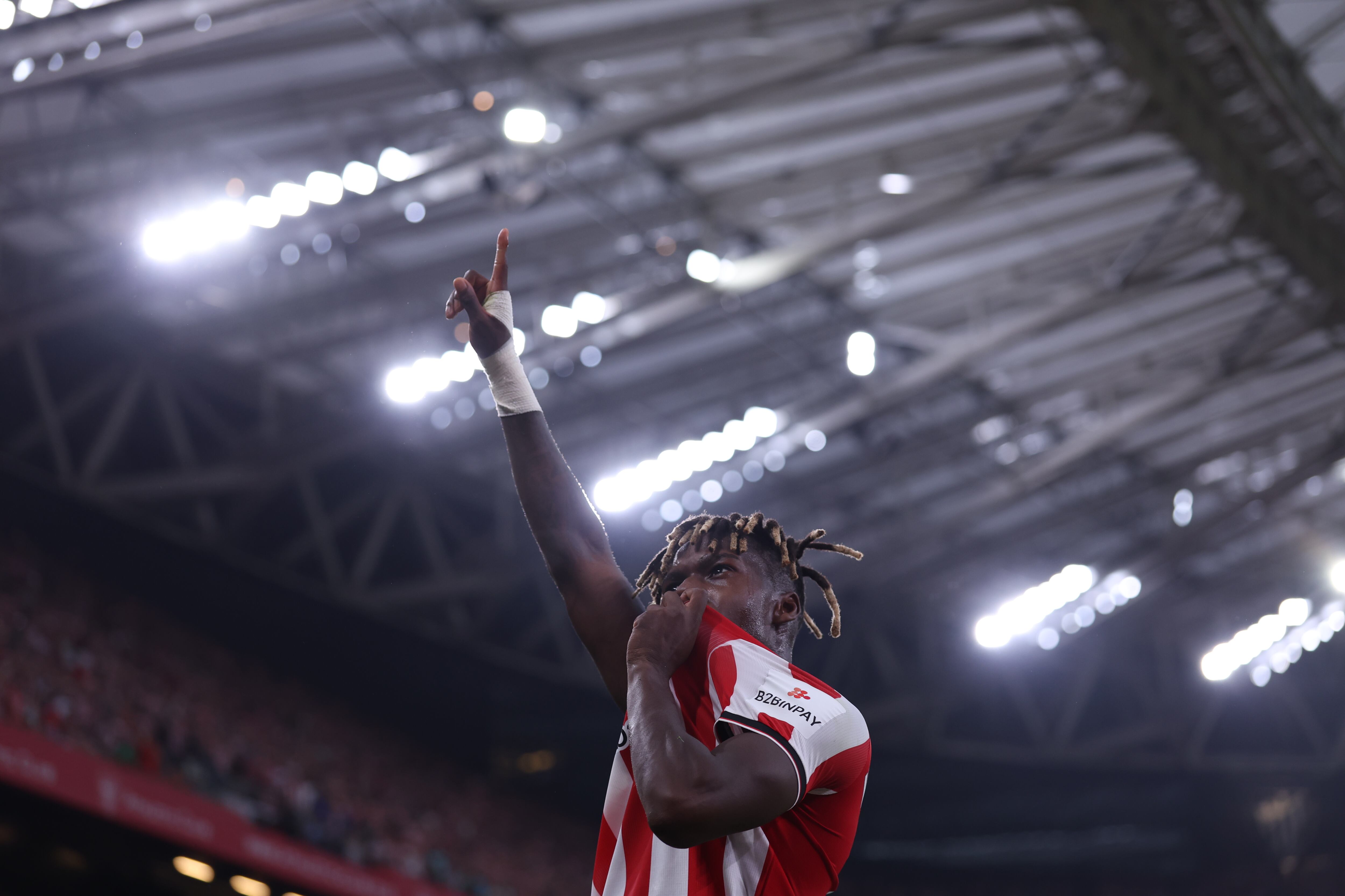 Nico Williams celebrando su gol. (Photo by Ion Alcoba Beitia/Getty Images)