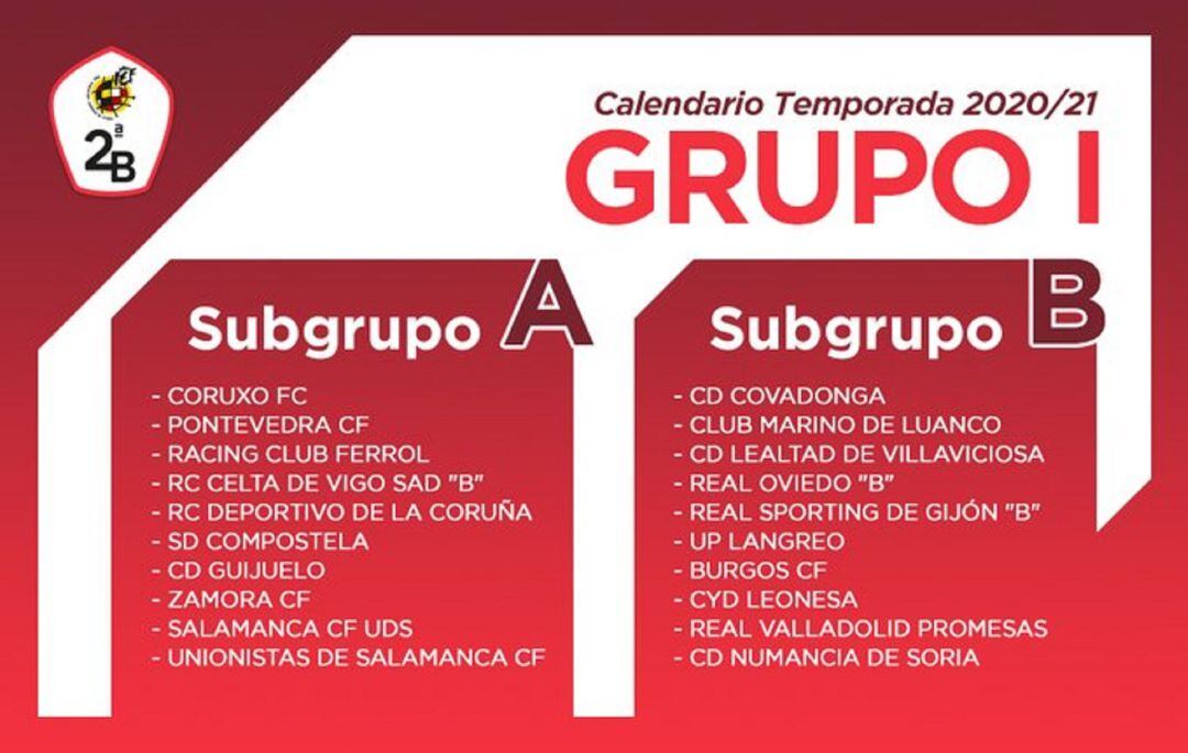 Calendario de 2ª B, por fin hecho público