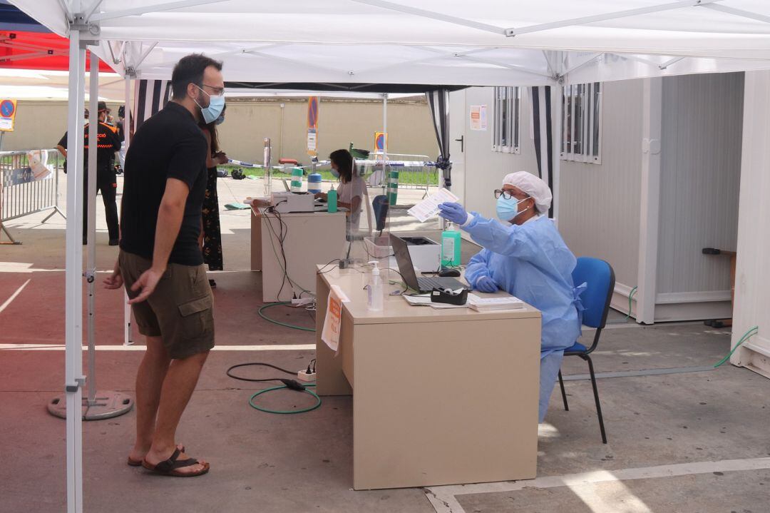 Imatge de les proves PCR fetes aquests últims dies a Reus